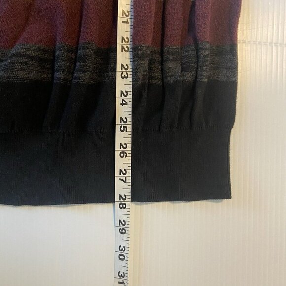 F/X Fusion Textured XXL Striped Crew Neck Long Sleeve Pullover Sweater Grandpa - Picture 10 of 12